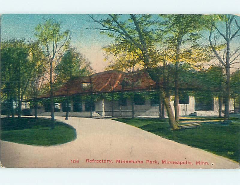 Divided-Back PARK SCENE Minneapolis Minnesota MN hk7980