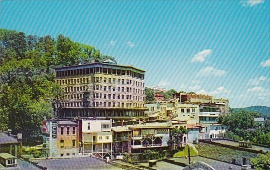 View Of The Park Hotel And Downtown Eureka Springs Arkansas