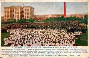 Ohio Dayton Nashville Cash Register Employees On Athletic Field