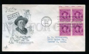 273415 USA 1948 year writer Joel Chandler Harris FDC