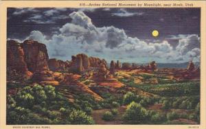Arches National Monument By Moonlight Moab Utah