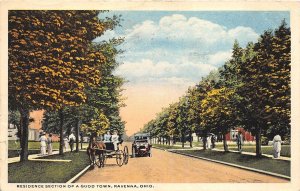 Ravenna Ohio 1916 Postcard Residence Section Of A Good Town