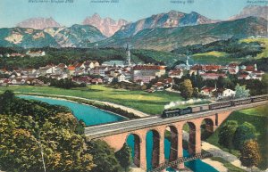 Germany Traunstein train viaduct 1924