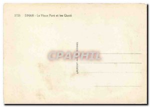 Modern Postcard Dinan Old Bridge and Quays