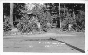 J30/ Greenville Michigan RPPC Postcard c1930s Mills Park Baldwin Lake  308