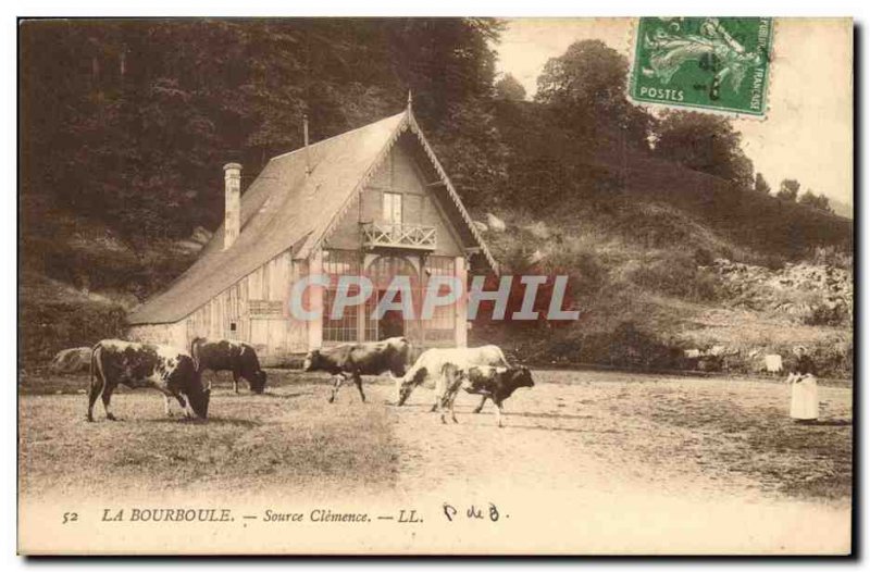La Bourboule Old Postcard Source Clemence (cows)