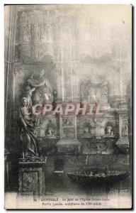 Postcard Old Jube Quimperle The Church of Holy Cross Part I Sauche sculptures...