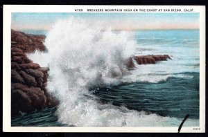 California SAN DIEGO Breakers Mountain High on the Coast - WB