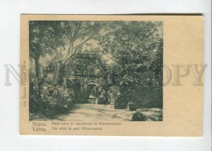 475664 Bulgaria Varna on the alley in Evksinograd park Vintage postcard