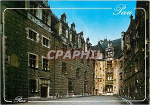 Postcard Modern The Inner Court of Pau Castle