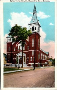 Postcard QC St. Hyacinthe Eglise Christ-Roi 1920s K42