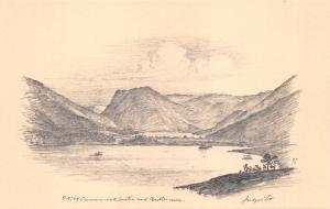 BUTTERMERE CUMBRIA UK~CRUMMOCK WATER~JUDGES SKETCH POSTCARD