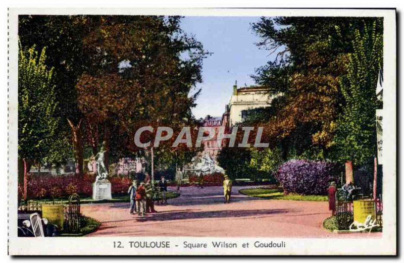 Postcard Modern Square Toulouse Wilson And Goudouli