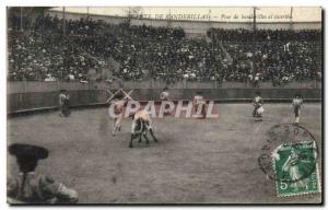 Old Postcard Bullfight Bullfight Suerte de banderillas