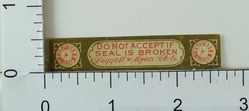 Victorian Cigar Label Liggett & Myers Tob. F30