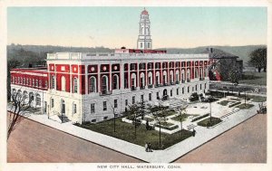 WATERBURY, CT Connecticut  NEW CITY HALL  New Haven County  c1920's Postcard