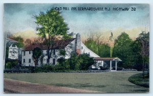 BERNARDSVILLE, NJ - Roadside OLD MILL INN c1930s Somerset County Postcard