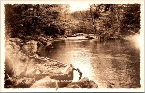 RPPC Ashuelot River, Marlow NH Vintage Postcard X45