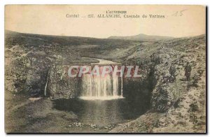 Old Postcard Auvergne Cantal Allanche Cascade Verines