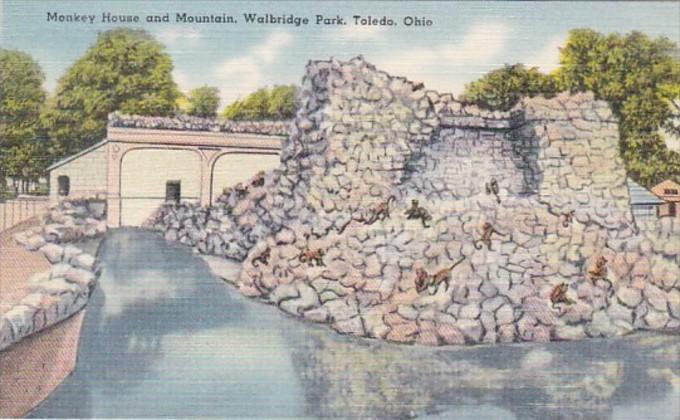 Ohio Toledo Monkey House and Mountain Walbridge Park