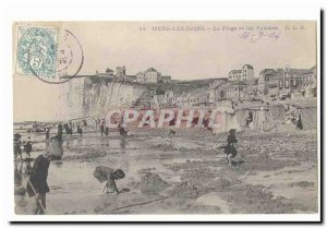 Mers les Bains Old Postcard Beach and cliffs (animated)