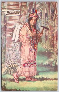 Postcard Advertising Wyandotte Dairyman's Cleaner and Cleanser Native Indian