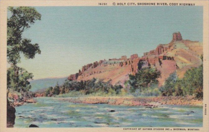 Holy City Shoshone River Yellowstone National Park Curteich