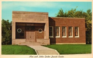 Vintage Postcard B'Nai Israel Temple Max & Lottie Jerber Center Kokomo Indiana