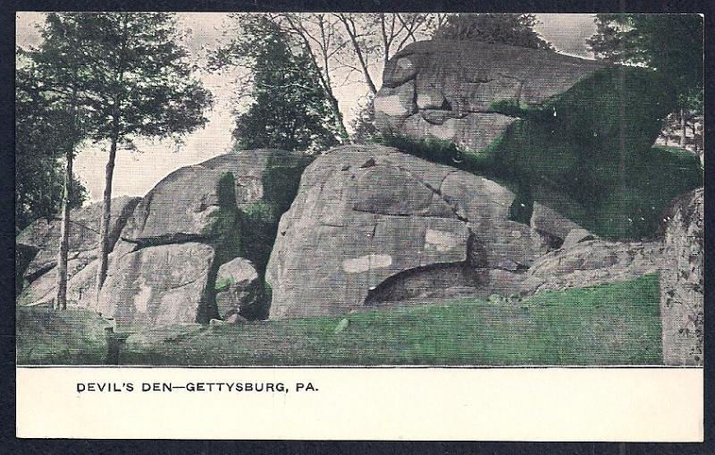 Devil's Den Battle Site Gettysburg PA unused c1905