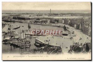 Postcard Old Port Vue Generale Dunkirk Yacht