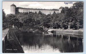 RPPC UPPSALA Slott SWEDEN Postcard