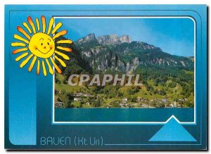 Postcard Modern Bauen mit Zentralschweiz am Vierwaldstattersee put Niederbaue...