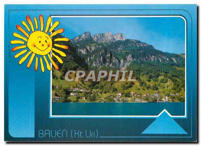 Postcard Modern Bauen mit Zentralschweiz am Vierwaldstattersee put Niederbaue...