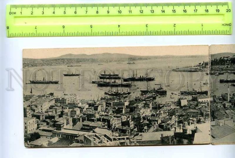 208048 TURKEY CONSTANTINOPLE Vintage 8 panoramic postcards