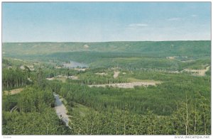 View from the Road Leading to the Dam Site, Hudson Hope, British Columbia, Ca...