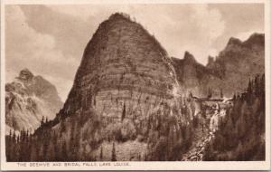 The Beehive and Bridal Falls Lake Louise Alberta AB Byron Harmon Postcard E33