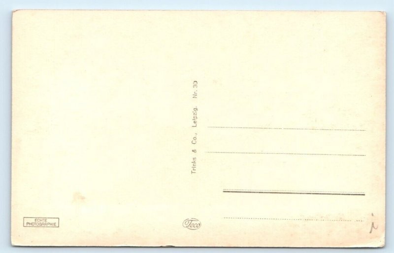 RPPC DESSAU Lustgarten GERMANY Postcard