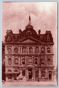 The Eighth Post Office, Adelaide Street East, Toronto Canada, Sepia Art Postcard