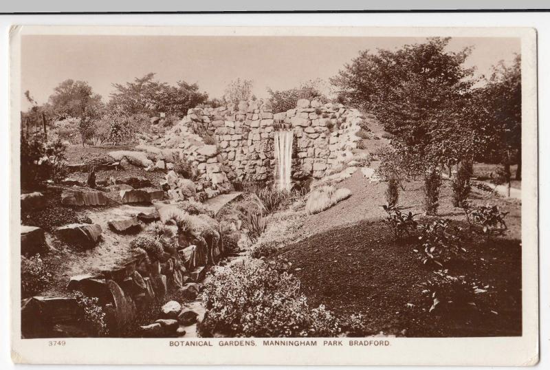 Yorkshire; Botanical Gardens, Manningham Park, Bradford RP PPC Unposted, c 1930s 