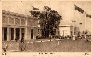 New Zealand British Empire Exhibition Wembley Vintage Postcard 08.53