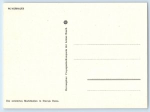 Russia Postcard PK Vorhauer The Destroyed Market Halls in Staraya c1940's