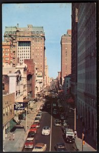 TN MEMPHIS Madison Avenue looking East cars store fronts pmw/ Mexico Stamp