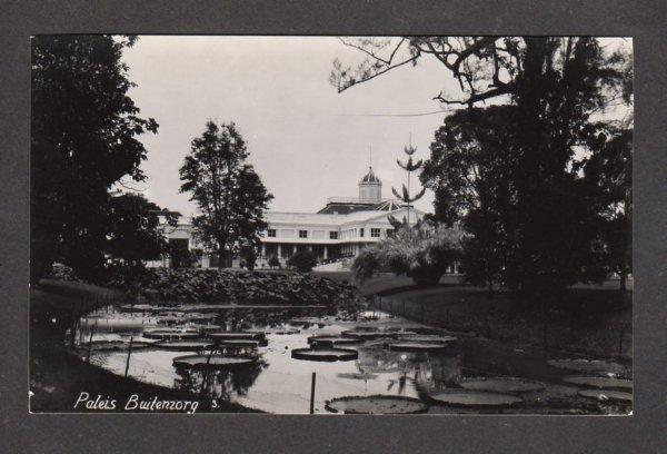 Buitenzorg Paleis Java Island Indonesia Bogor Postcard Real Photo RPPC PC