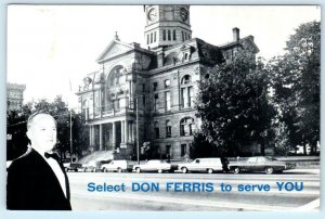 DON FERRIS for COUNTY COMMISSIONER 1972 Hamilton, OH Court House 4x6 Postcard