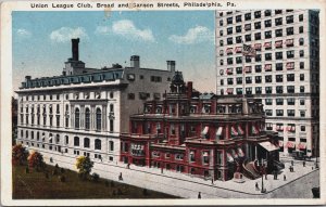 Union League Club Board Sanson Street Philadelphia Pennsylvania Postcard C084