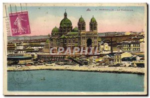 Old Postcard Marseille La Cathedrale