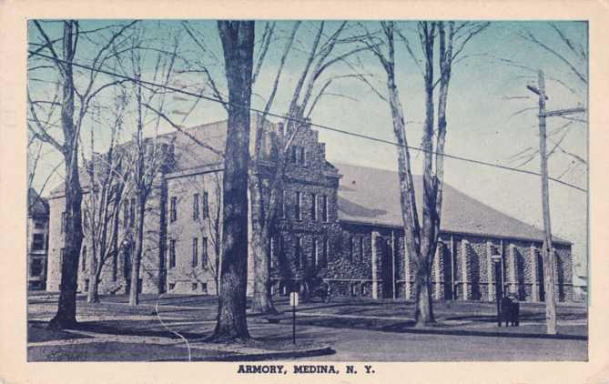 The Armory at Medina, Orleans County NY, New York - pm 1954