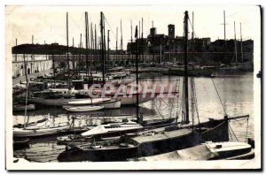 Modern Postcard Antibes Little Harbor Yacht