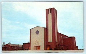 SPOKANE, Washington WA ~ ST. AUGUSTINE CATHOLIC CHURCH c1950s  Postcard 