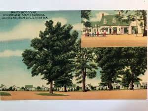 Vintage Postcard 1930-1945 Beauty Spot Court Bennettsville, South Carolina (SC)